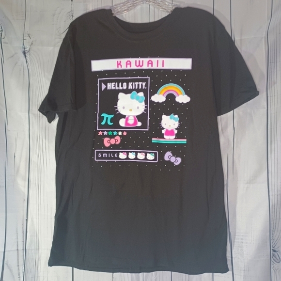 Hello Kitty Tops - Hello Kitty by sanrio graphic t-shirt